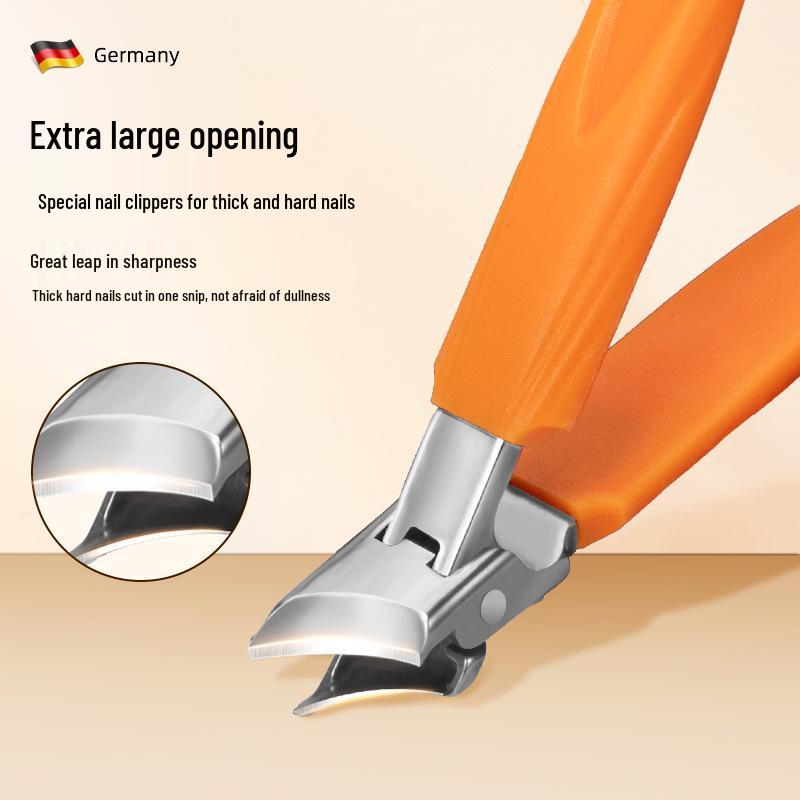 

New Extra-Wide Thick Toenail Clipper with Slanted Blade for Household Use