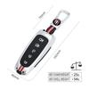 Styling Mouldings Zinc Alloy Car Remote Control Key Case Cover Shell Fob Holder For Ford Focus Edge Explorer Expedition C-Max Es