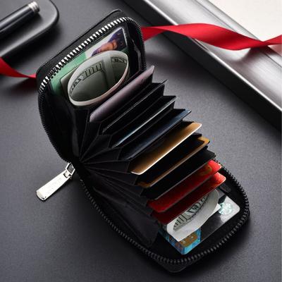 Schoolbag Anti-theft Brush RFID Card Bag, Anti-degaussing Hot-selling Organ Card Bag, Women's Multi-card Position, Men's Card Clip, Card Sleeve Tide