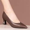 sapatos femininas women classic wine red spring slip on square heel shoes for sexy party lady office work shoes ab665