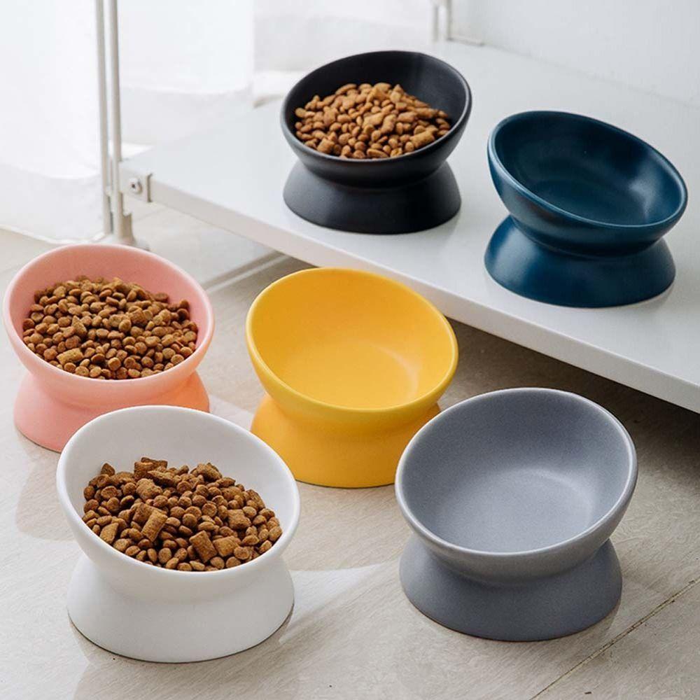 Protect The Cervical Cat Bowl Minimalist Ceramic Pet Bowl Dog Cat Food Bowl  Pet Supplies
