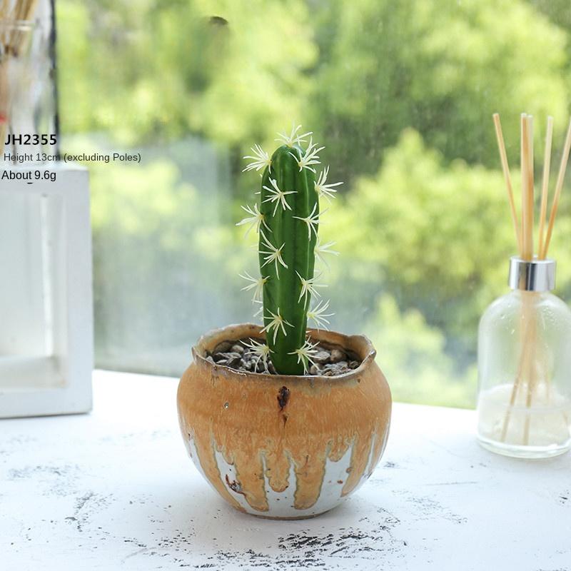 Artificial Cactus Decoration Foam Cactus DIY Micro Landscape Tropical Plants Realistic Succulent Plants Home Office Decor