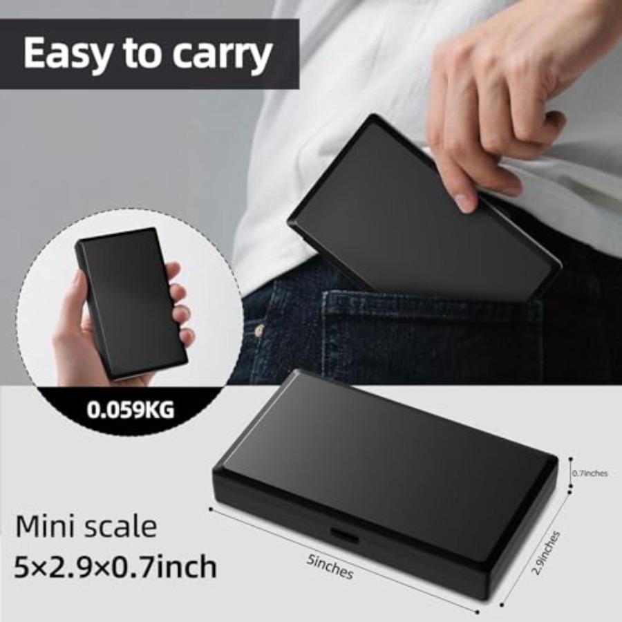 Gram Scale 500g Ultra-Precise Digital Scale.01 Gram Accuracy for Jewelry Diamonds Gold Silver Portable Pocket Scale with LCD Di
