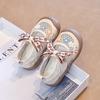 Summer Lolita Girls Sports Sandals Sweet Bow Children Embroidered Shoes School Mesh Breathable Kids Running Sneakers