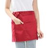 Unisex Solid Color Anti-oil Short Half Waist Apron Restaurant Server Waiter Tool