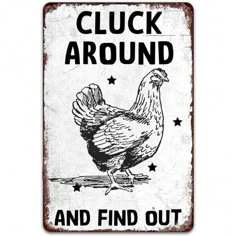 Retro Metal Tin Sign Wall Art Decor for Living Room Garage Man Cave