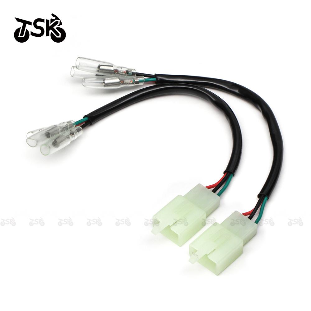 For HONDA 3 Wires Connector Turn Signal Power Connector Adapter Plug Motorcycle Accessories