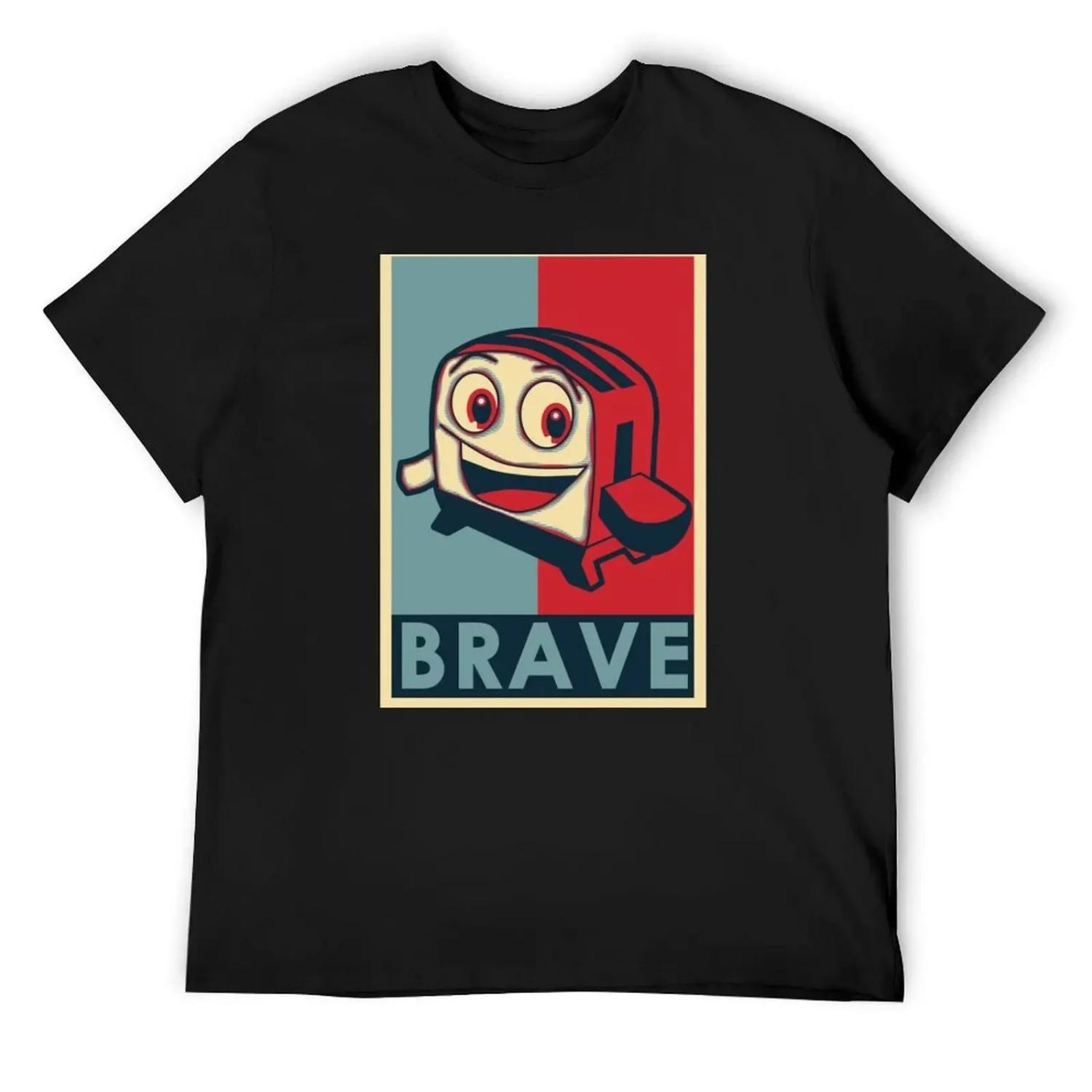 

BRAVE T-Shirt sublime cute clothes customs affliction shirts T-shirt men XXXXXL чорний