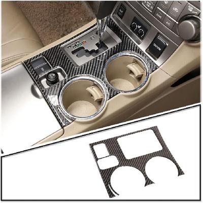 LLKUANG for Toyota Highlander 2009 2010 2011 2012 2013 Real Carbon Fiber Car 3D Sticker Gear Panel Cover Trim Center Consoles Interior Car