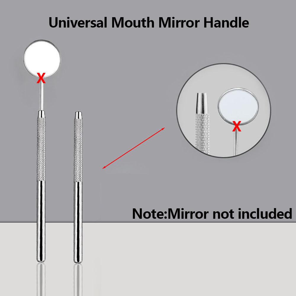 Dental Mouth Mirror Handle Reflector Odontoscope Handle Stainless Steel Handle Dentist Oral Care Tools
