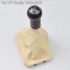 New For 5Speed Gear Stick Shift Knob Leather Boot for VW Beetle 1998 1999 2000 2001 2002 2003 2004 2005 2006 2007 2008 2009 2010