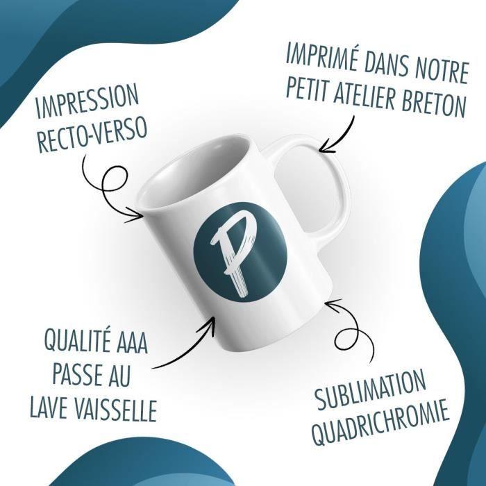 Mug - formidable equipe - blanc - céramique - 325 ml - imprimé recto/verso