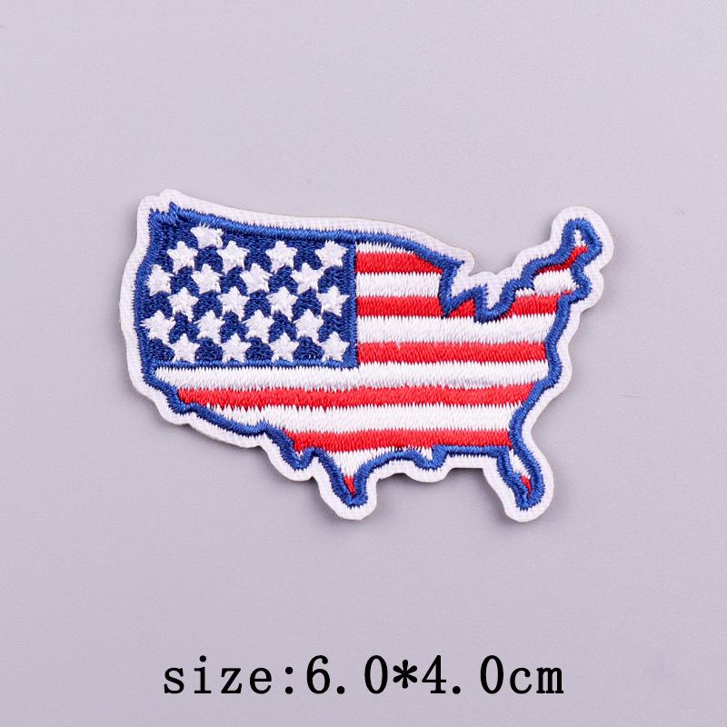 Нашивки в американском стиле, термонаклейки для одежды, вышитые нашивки с изображением белоголового орлана на одежде, наклейки на День независимости США