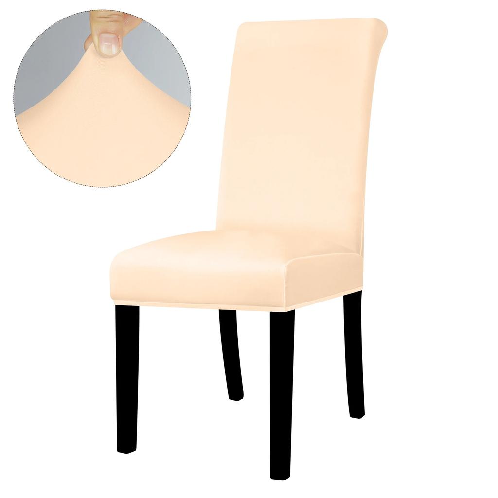 Elastic Solid Color Adjustable Chair Cover Spandex Stretch Slipcovers Chair Seat Covers Kitchen Dining Room Wedding Banquet Home