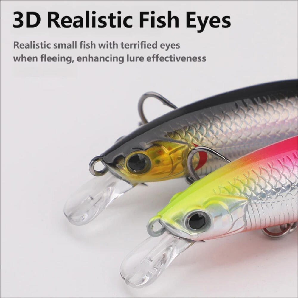 Suspending Minnow Fishing Lure 7/10/12G Long Cast Twitching Bait for Pike Perch Zander ASP Hard Plastic Artificial Bait Freshwater