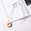 Wind Geometric Long Alloy Ladies Sand Fashion Necklace Sweater Chain