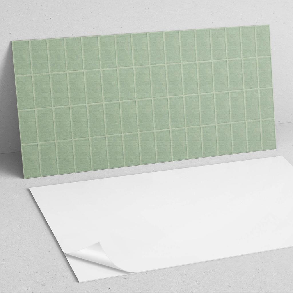 Self-Adhesive Vinyl Panel With Print 100x50 cm Rectangular Tiles in a Grid