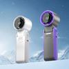 3600mAh Rechargeable Electric Handheld Fan 100 Speeds Adjustable Portable Outdoor Foldable Mini Air Cooling Turbo Fan W/ Lanyard