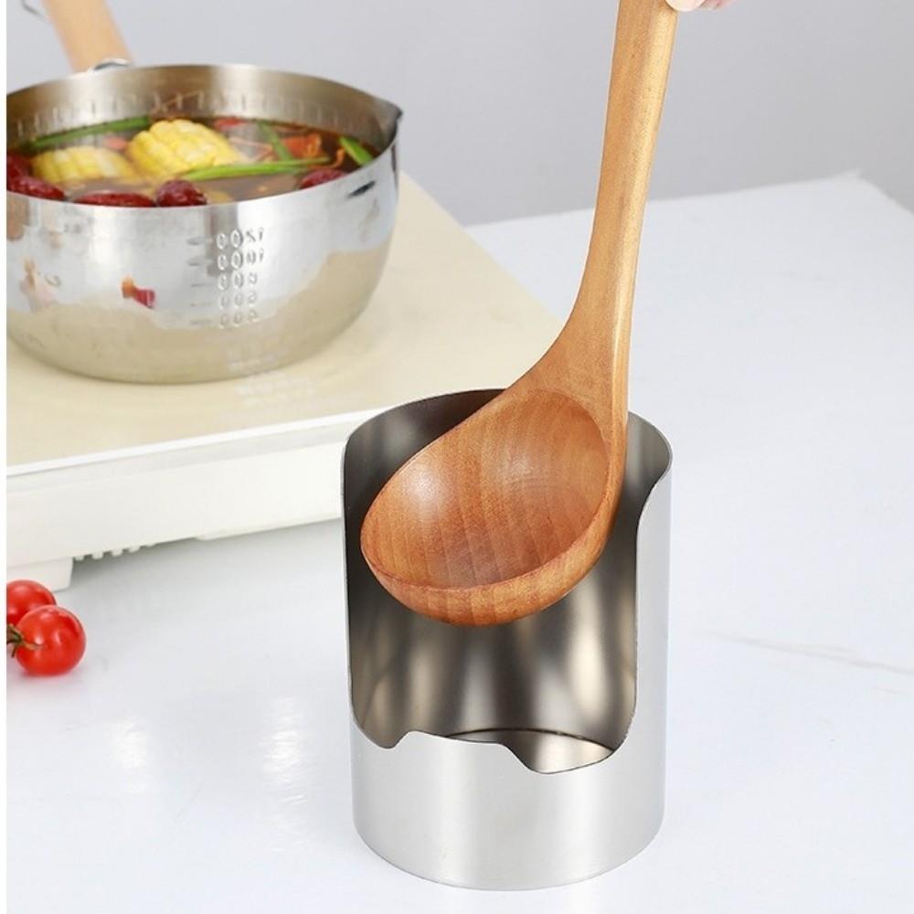 Stable Spatula Holder Easy To Clean Pot Lid Storage Rack Multifunctional Soup Spoon Rack Cooking