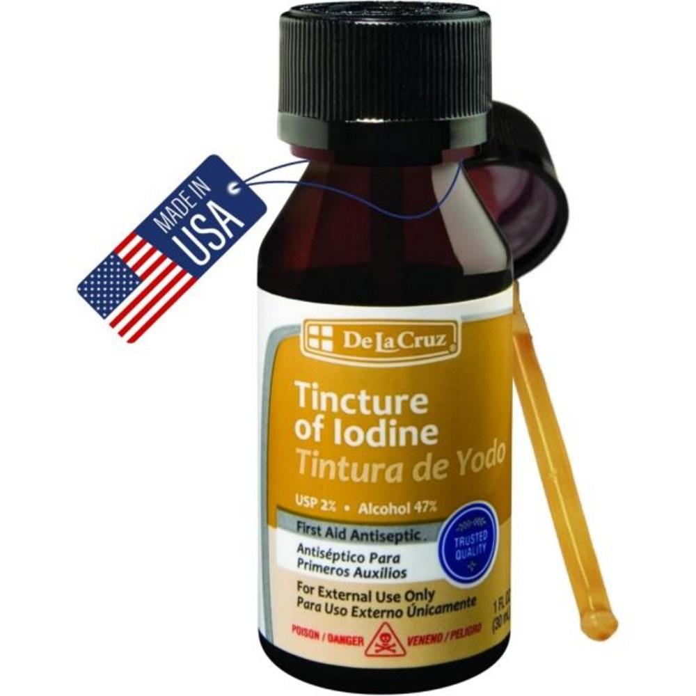 De La Cruz Iodine Tablet Solution 2% First Aid Disinfectant 1 Oz 30 Ml 1 Pc 30 Ml