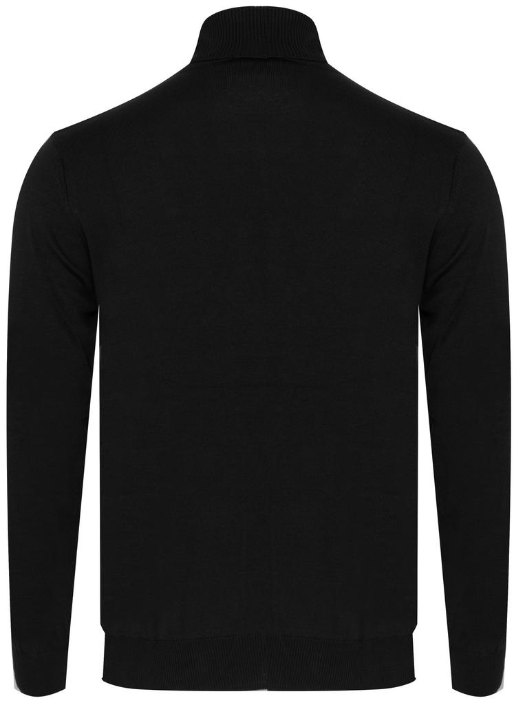 Men's Turtleneck Sweater - WS3321 Black XL