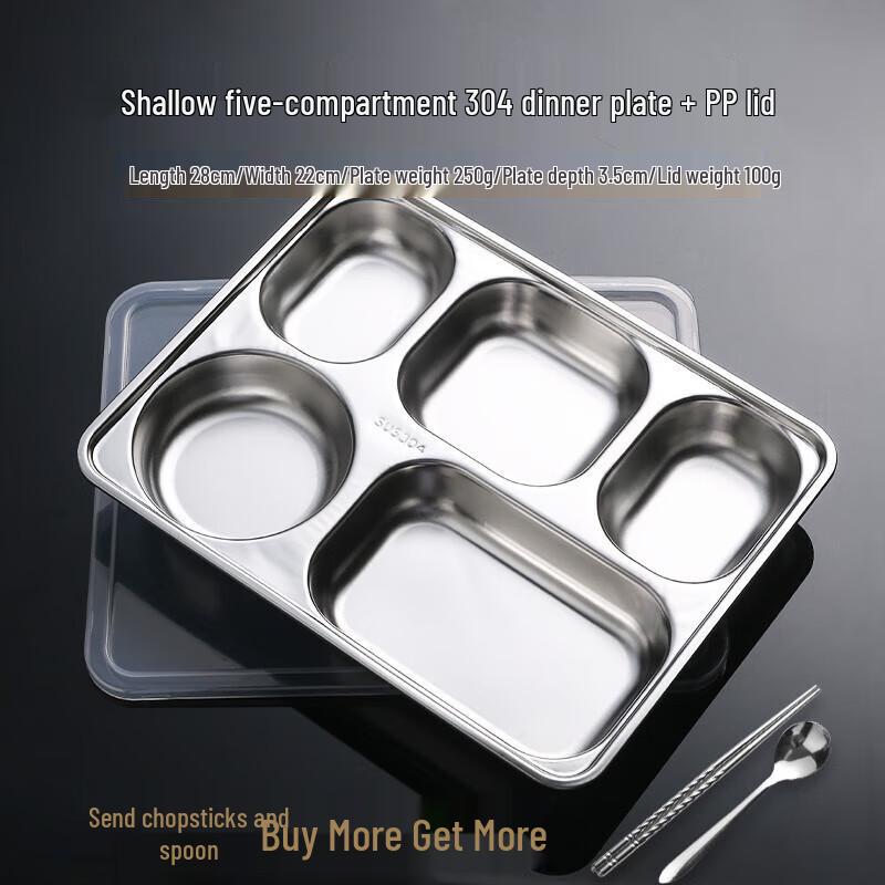 

316 Stainless Steel Divided Meal Prep Box