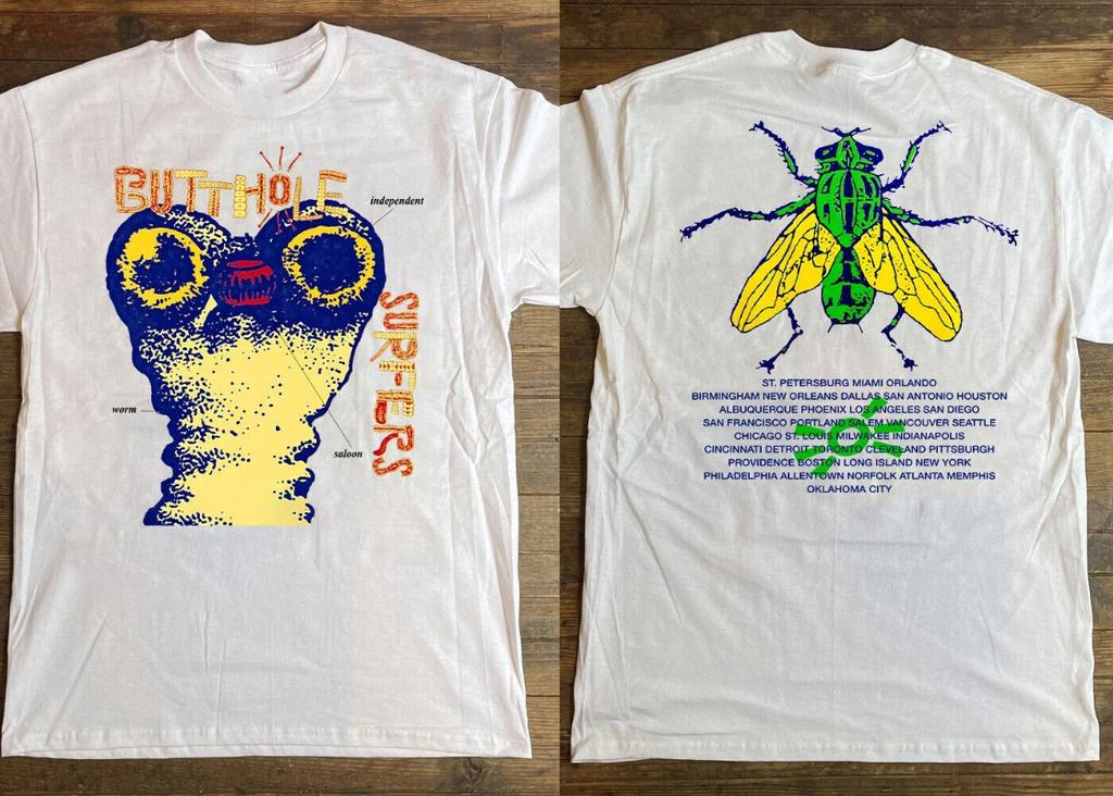 Butthole Surfers Independent Worm Saloon Tour 1993 T-Shirt