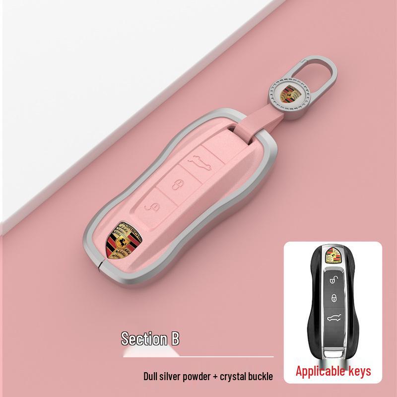 Porsche Key Case for Panamera, Macan, Cayenne, Taycan, 718, 911