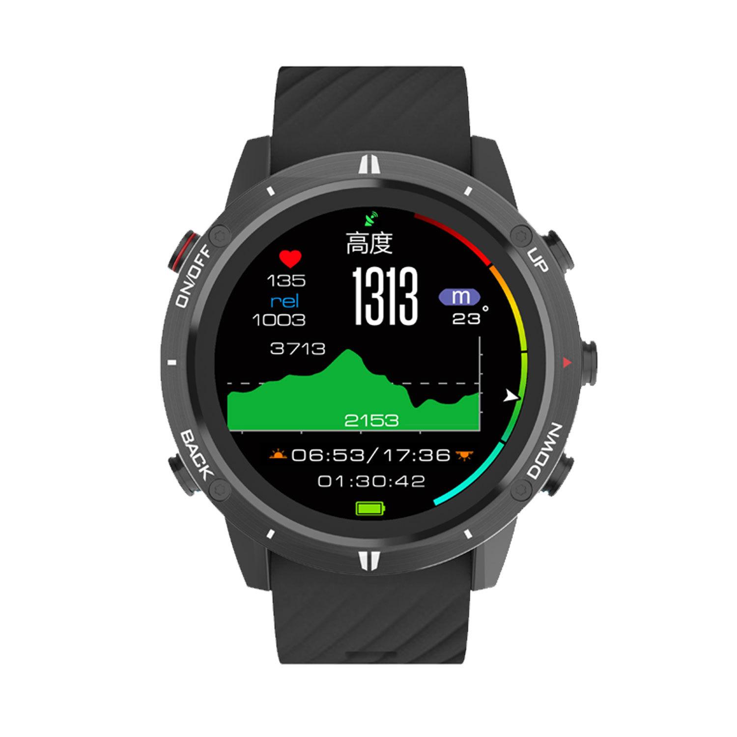 SUNROAD Mountain Climbing Swimming Running Hiking Cycling Heart Rate Beidou GPS Smart Professional Sports Outdoor Watch