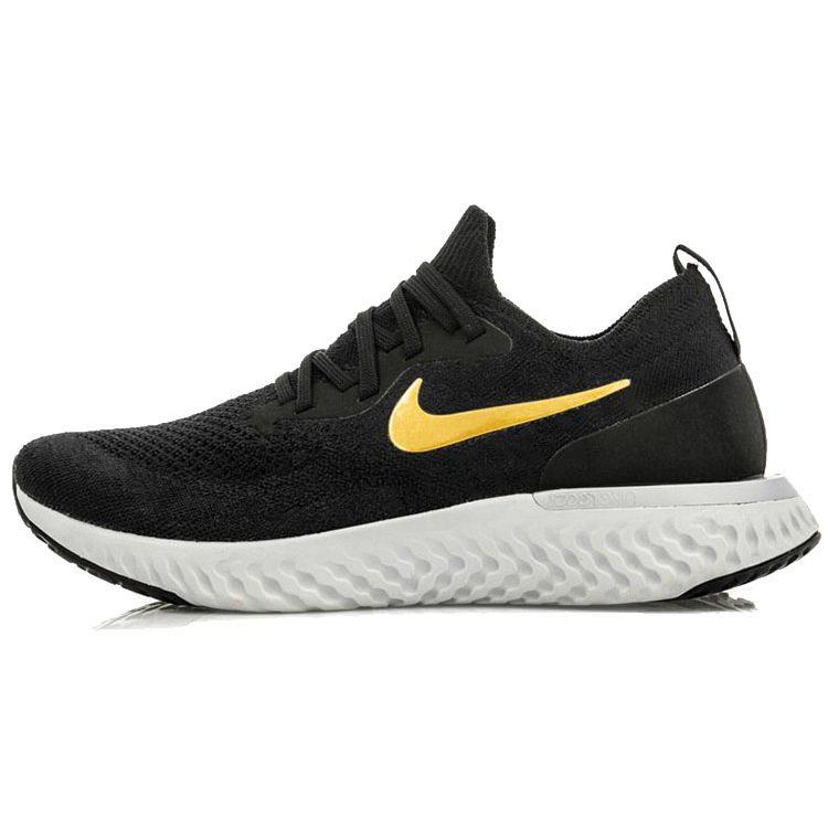 Nike Epic React Flyknit Melns Zelts