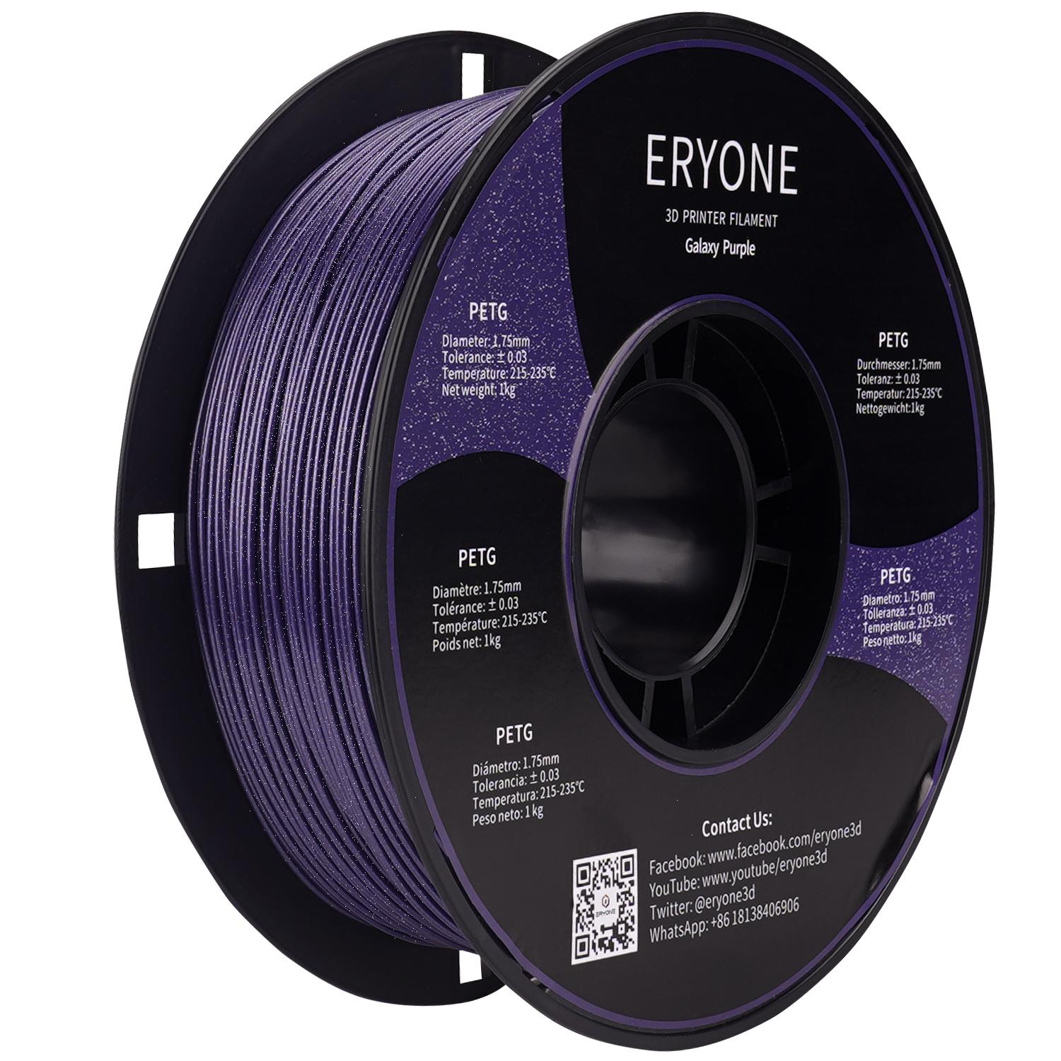 ERYONE Top Rank Multicolor 3d Printer Filament Pla Abs Petg 1.75mm 3d Printing Filament Supplier