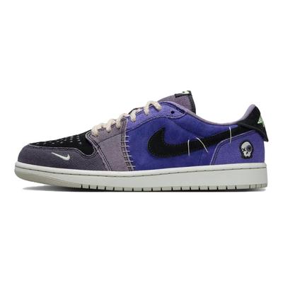 Zion Williamson x Air Jordan 1 Retro Low OG Voodoo Alternate Herren Sneaker Blau Regency-Lila Dampfgrün IH2309-500