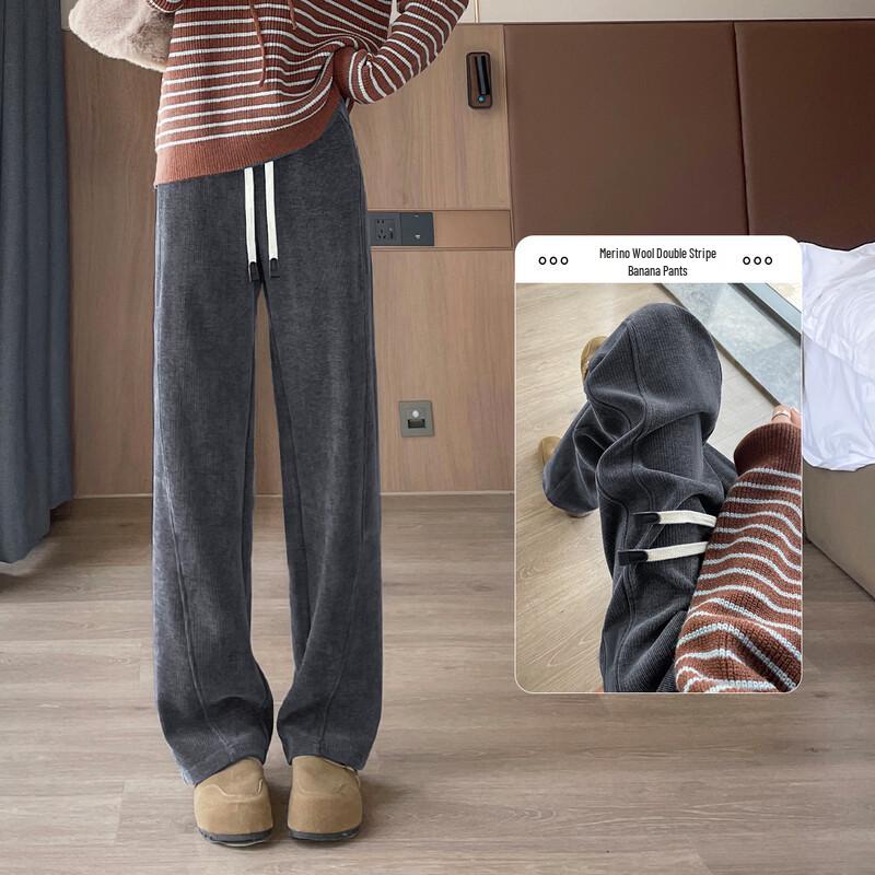 

Women s High-Waist Straight-Leg Casual Pants XL