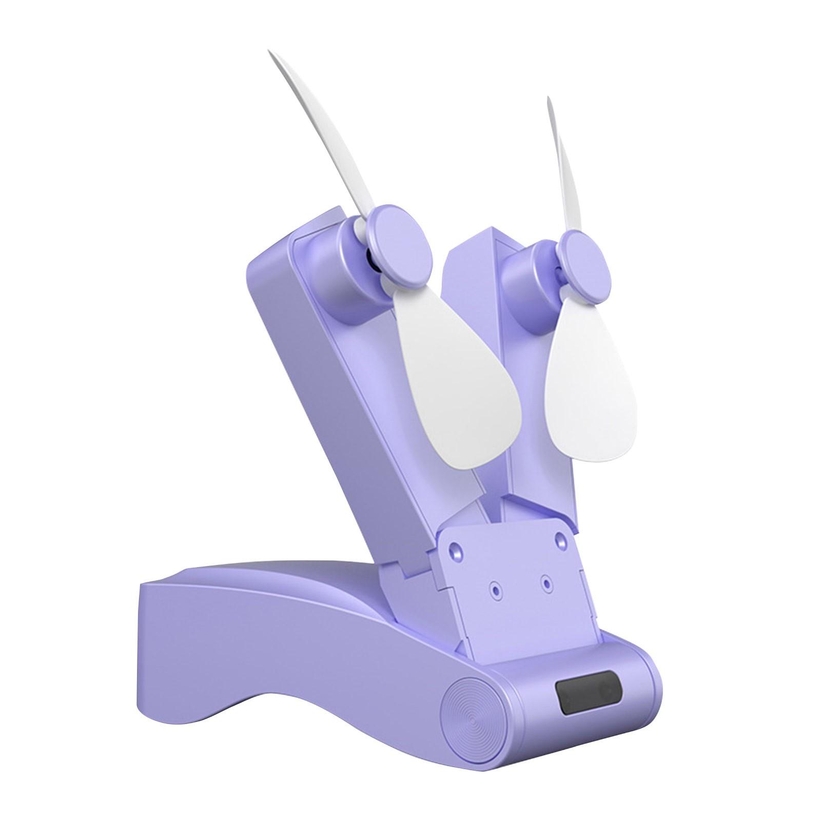 

Small Silent Handheld Fan Outdoor Portable Folding Fan Rechargeable Fan Summer Travel And Hiking One Size