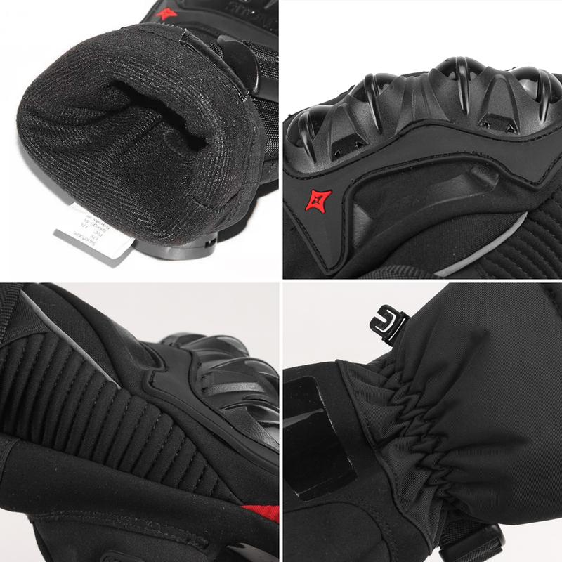 Motorcycle Gloves Winter Warm Windproof Outdoor Motorbike Riding Gloves Touch Screen Motocross Full Finger Racing Gloves M-2XL