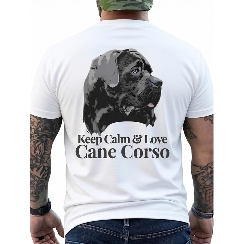 Italian Mastiff Cane Corso Men S Back Print T-Shirt - Perfect Gift