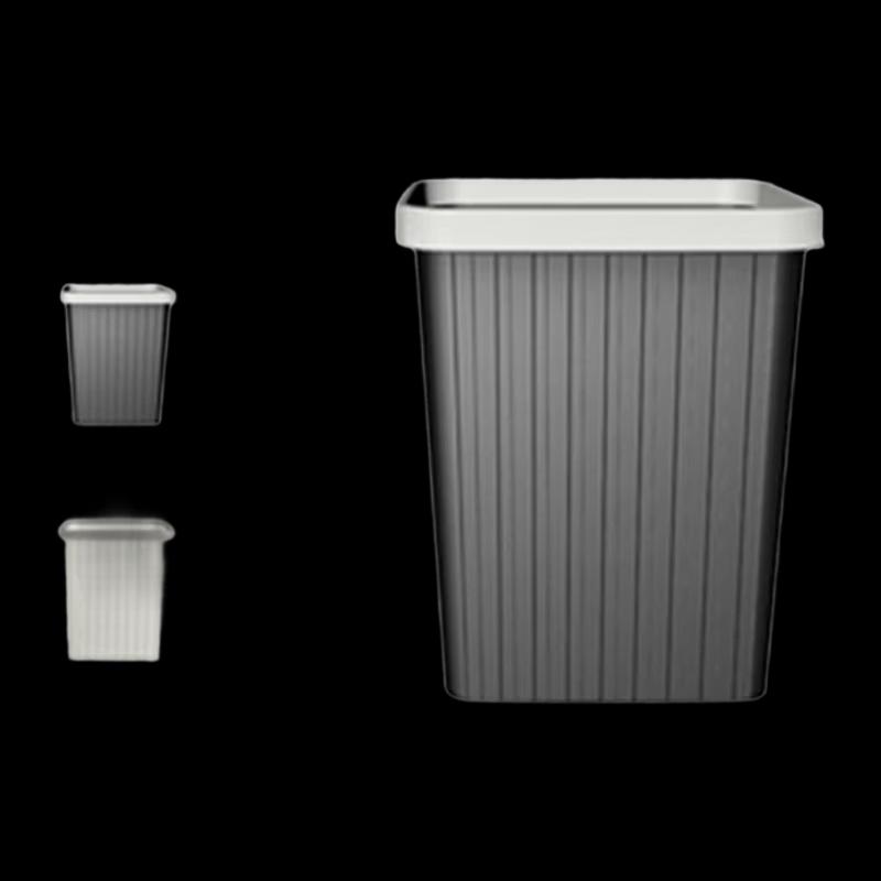 NHZHIW Press-Ring Plastic Trash Can