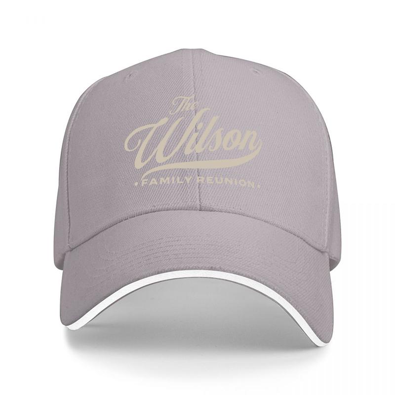 The Wilson Family Reunion Classic Baseball Cap Black with White Trim Custom Personalized Design for Adults and Fans
