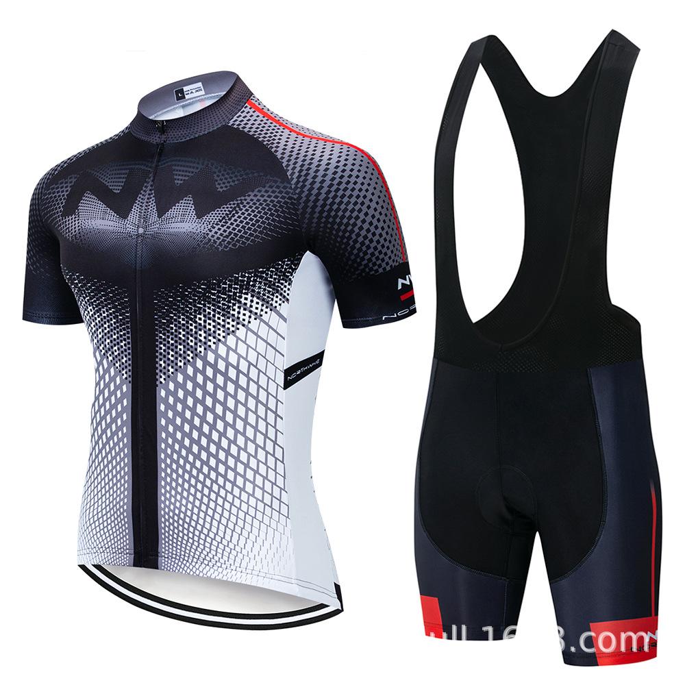Summer NW Short Sleeve Strap Cycling Suit Men's Bicycle Suit Moisture Absorbing, Breathable and Sweating