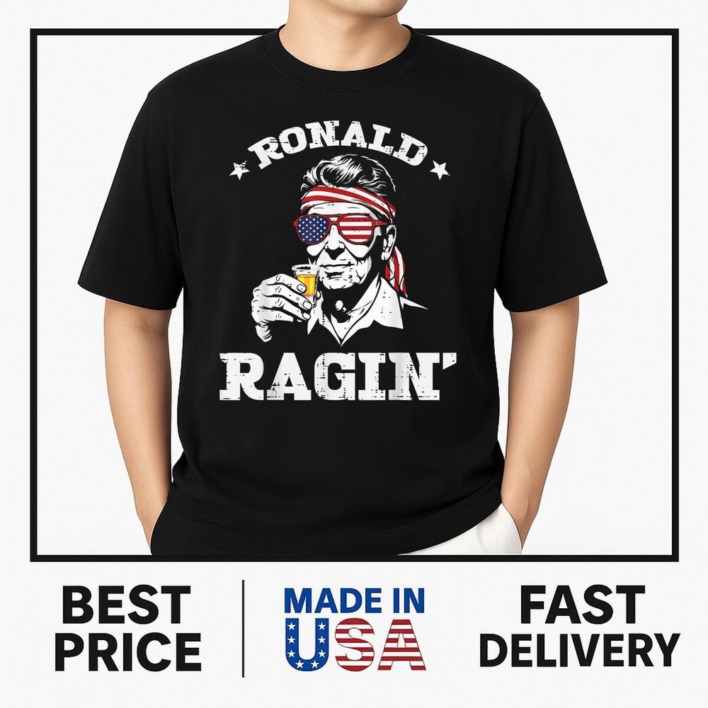 4th Of July Ronald Ragin Funny July Fourth Party Men Women T-Shirt ON TREND Unisex T-Shirt M