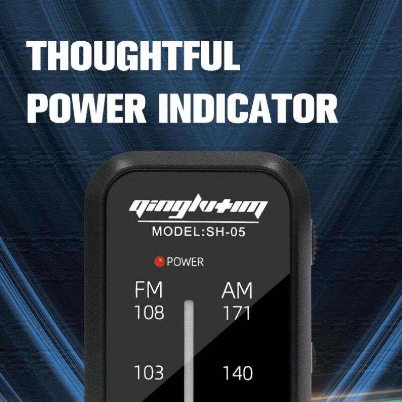 AM FM Radio Mini Pocket Radio Walkman Hand Stereo Portable Radios Portable Music Playe AAA Batteries with Headphones