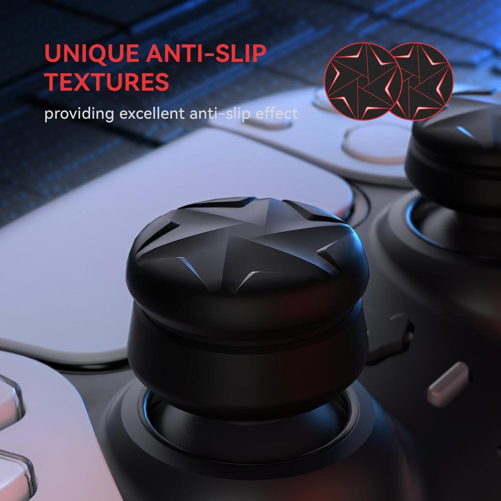 Capa protetora para polegar PlayVital Thumb Grip para PS5 PS4 Thumbstick Grip Cover para Xbox Core Xbox One Elite Series 2 Wireless Thumb Grip Cap para