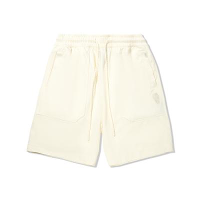 Li Ning X Jackie Chan Collaboration Kung Fu Series Sports Minimalist Solid Color Loose Casual Shorts Men Shorts Paper-White AKSV533-1