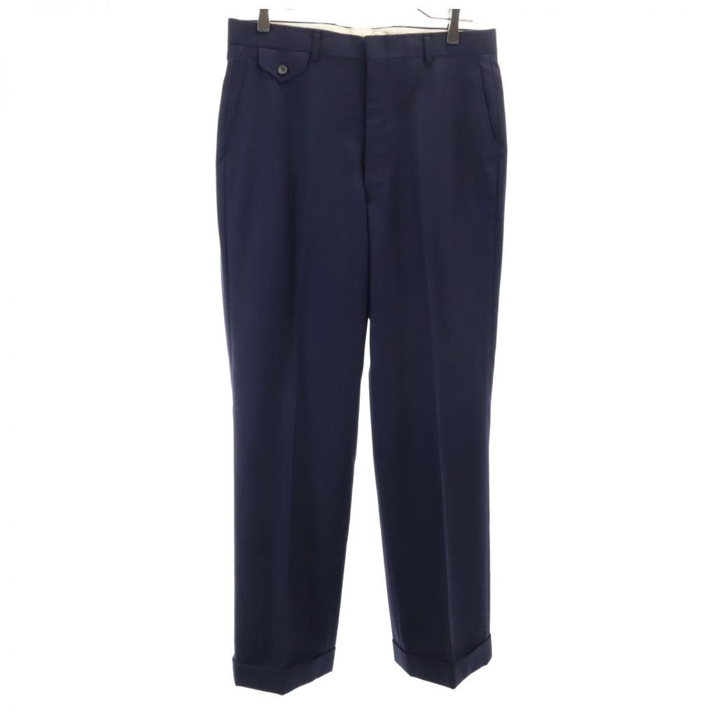 Chaps by Ralph Lauren 80s wool suit Setup Upper C-98/lower 82 Navy Men's Used