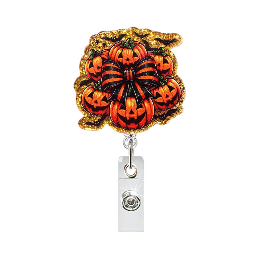 Alligator Clip Badge Holder Personalized Retractable Name Tag Id Card Badge Holder Charming Acrylic Badge Reel For Office Work