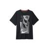 Rise 365 Run Energy Printed Quick-Dry Straight-Cut Crew Neck Short Sleeve SS24 Regular Shoulder T-Shirt Men Tops Black FN3997-010