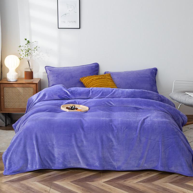 1pc Black Blanket Flannel Plaid Bed Blankets Plain Color Bedsheet Sofa Towel Nap Shawl Soft Blanket Plaids manta (No Pillowcase)