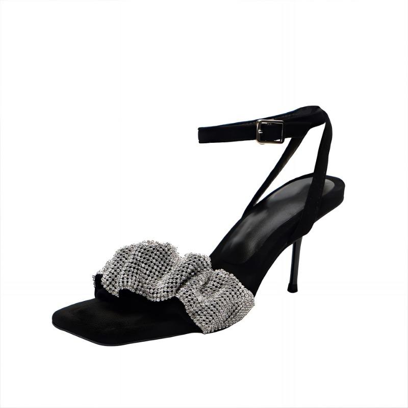 

Летнее слово с сандалиями женские тонкие каблуки высокие каблуки банкет женская обувь показать длинные ноги рыбий рот супер высокие каблуки выглядят стройными 40