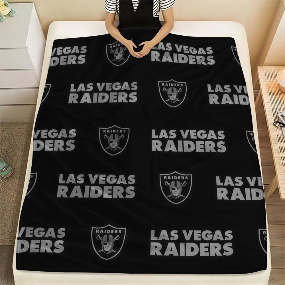 Black Raiders Printed Flannel Blanket, Soft Throw for Bedroom Sofa, Washable, Fan Merchandise, Great Gift.