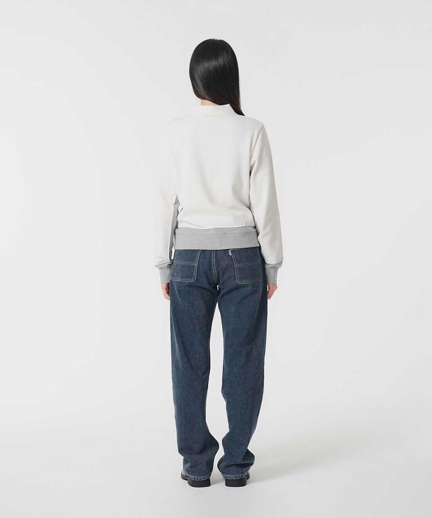 SAFARISPOT 1/2 Rover Low Pique Long Sleeve (Cream/Grey)